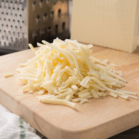 Grated halloumi cheese