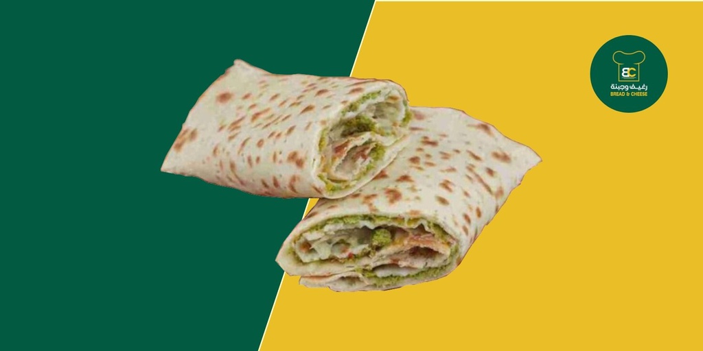 Chicken kofta with cheese sandwich